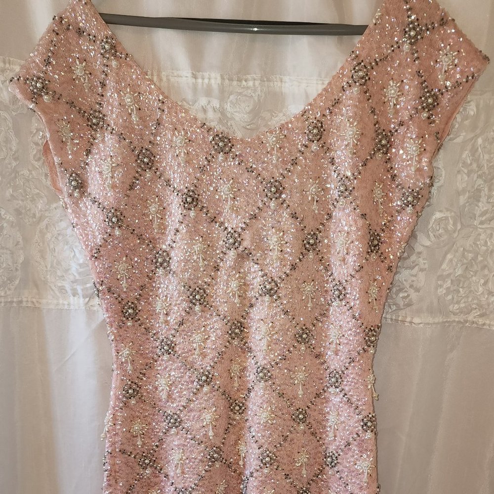 Sequined Sweater Dress